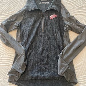 Adidas detroit red wings half zip